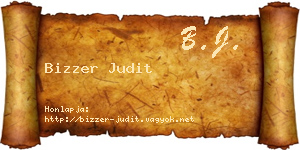 Bizzer Judit névjegykártya